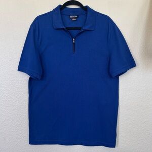 Michael Kors Men’s Cobalt Blue Zip Polo